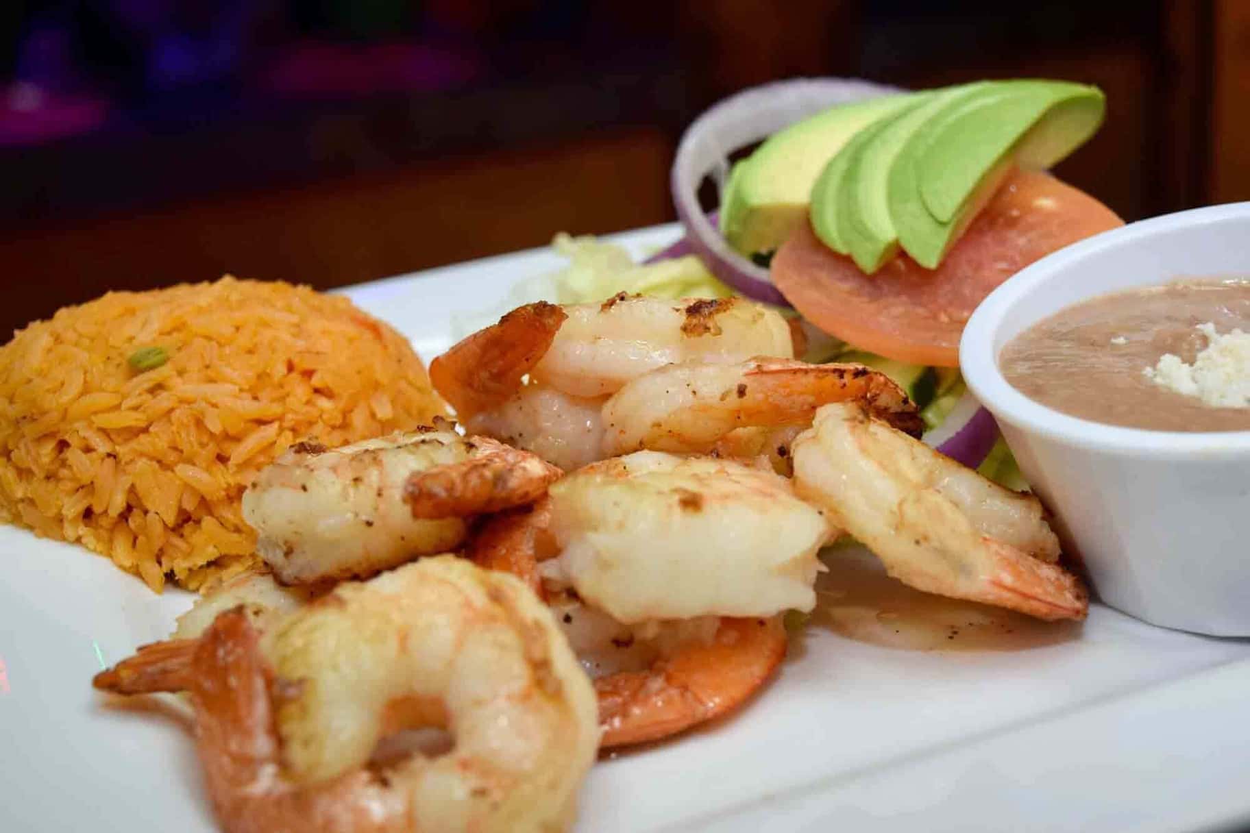 Fresh Mexican seafood dish at La Herradura