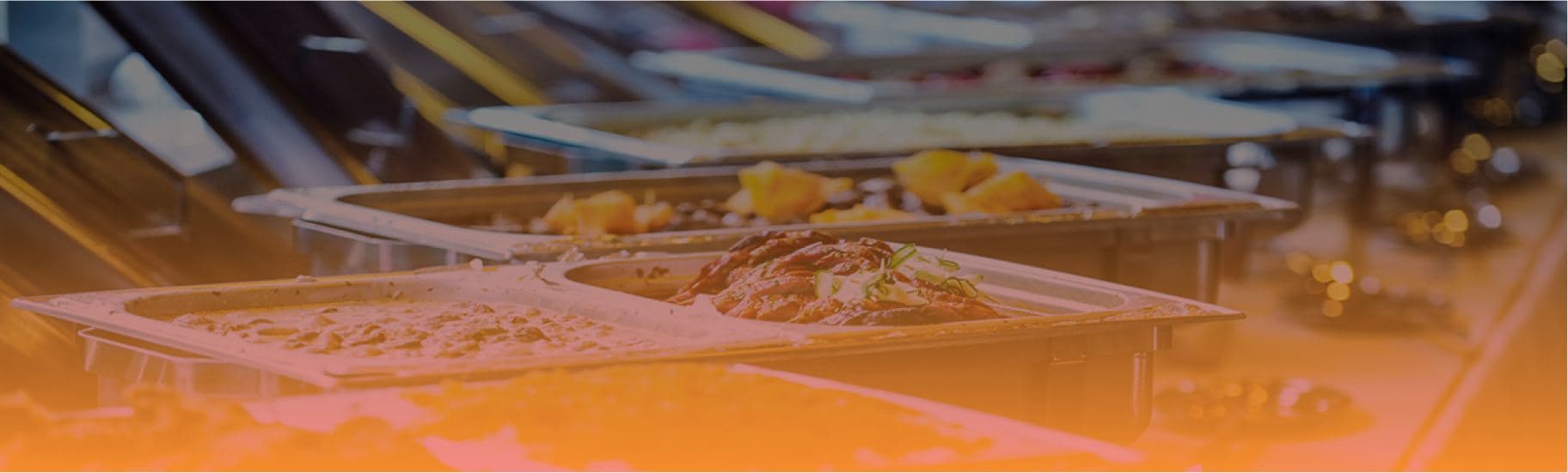 Catering trays of Mexican dishes ready to serve