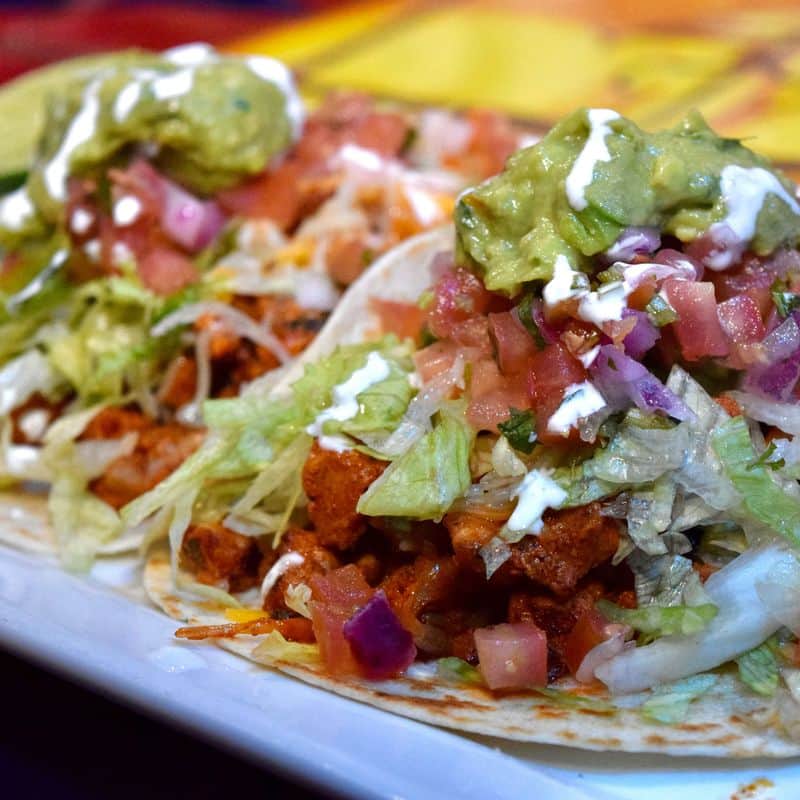 Tacos dorados plate with rice and beans — La Herradura on Instagram