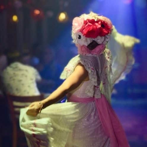 Catrina performer at La Herradura — follow us on Instagram